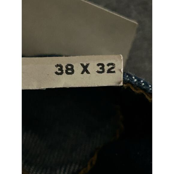 Lee Relaxed Fit Straight Leg Jeans Mens 38x32 Blue Stretch Denim Dark Wash New - Picture 5 of 10